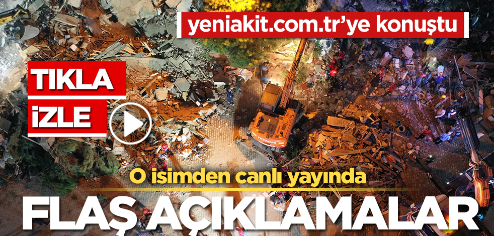 İzmir’de deprem! O isimden canlı yayında flaş açıklamalar