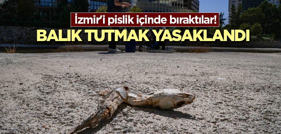 İzmir'i pislik içinde bıraktılar! Balık tutmak yasaklandı