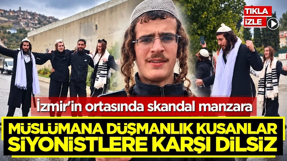İzmir'in ortasında skandal manzara: Müslümana düşmanlık kusanlar Siyonistlere karşı dilsiz