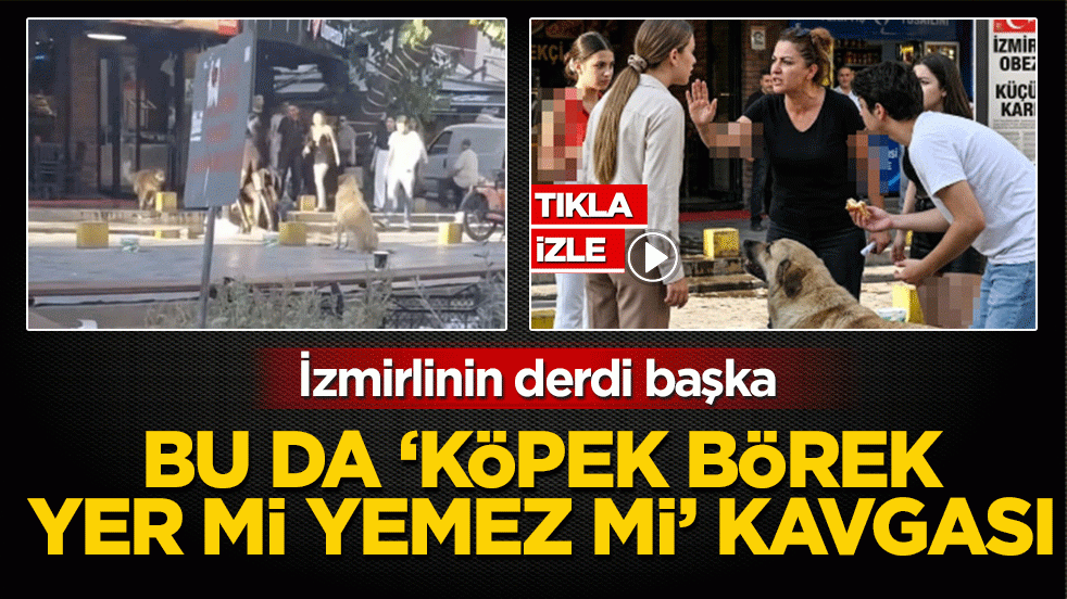 İzmirlilerin derdi başka: Bu da ‘köpek börek yer mi yemez mi’ kavgası