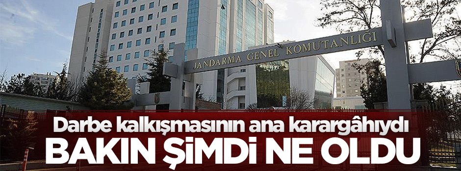 Jandarma Genel Komutanlığı binası bakanlığa tahsis edildi
