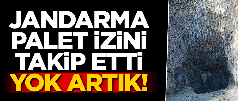 Jandarma palet izini takip etti... Yok artık!