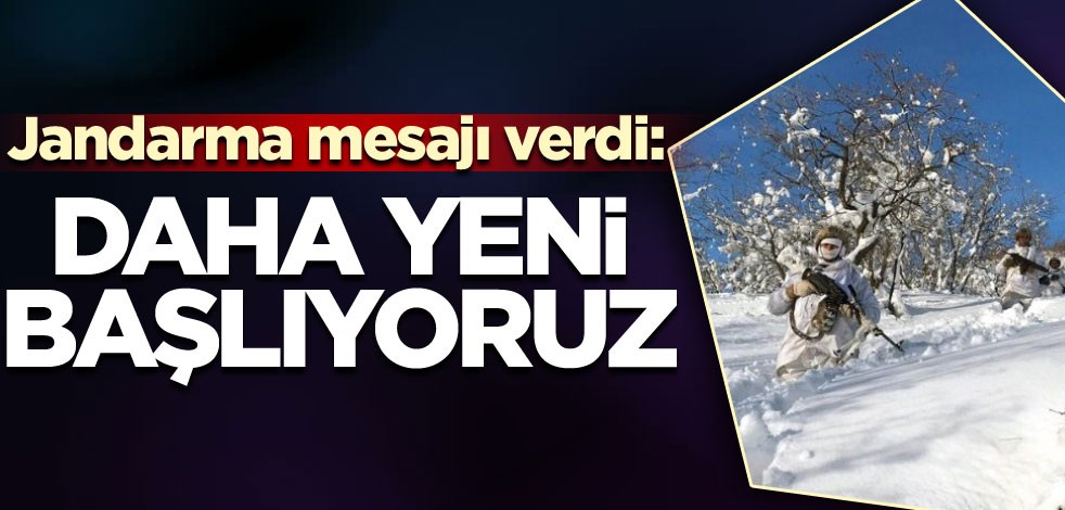 Jandarma'nın operasyonları devam ediyor