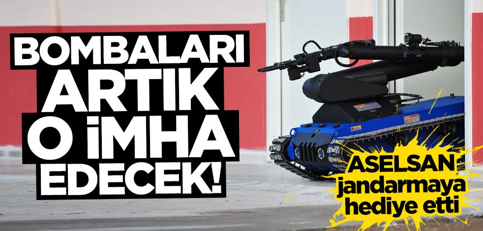 Jandarmaya teslim edildi! Bombaları artık o imha edecek