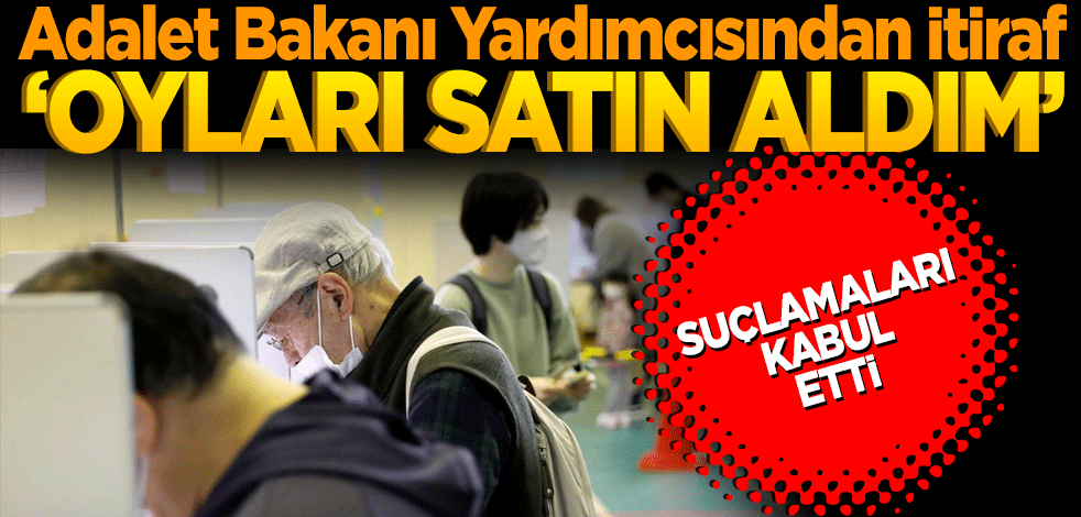 Japonya eski Adalet Bakanı Yardımcısından itiraf: 'Oyları satın aldım'