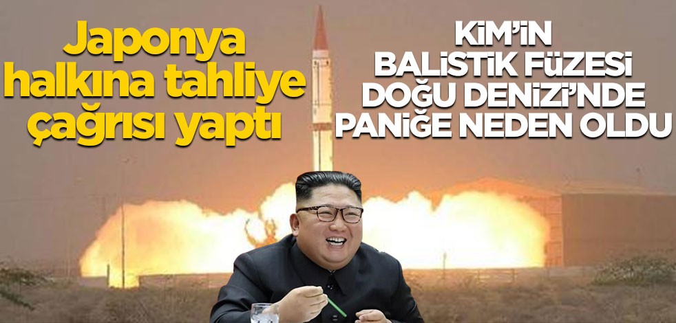 Japonya halkına sığınaklara tahliye çağrısı yaptı! Kim'in balistik füzesi Doğu Denizi'nde paniğe neden oldu