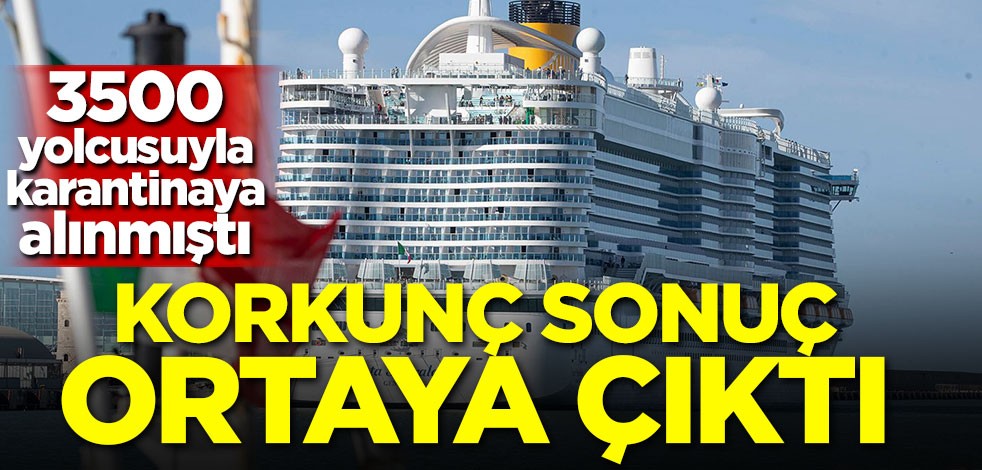 Japonya'da karantinaya alınan gemide şok! Korkunç sonuç ortaya çıktı