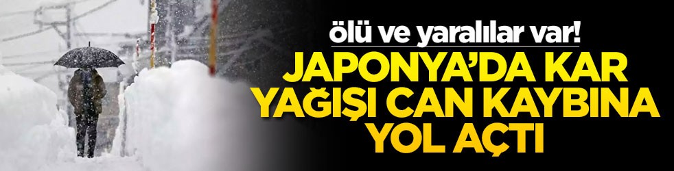 Japonya’da şiddetli kar yağışı can kaybına yol açtı! Ölü ve yaralılar var