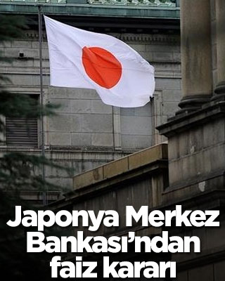 Japonya'dan faiz kararı