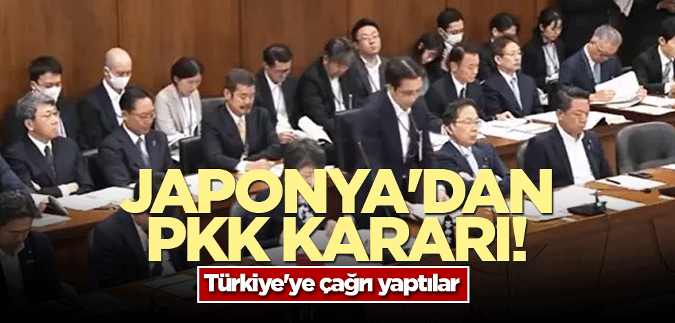 Japonya'dan PKK kararı! Türkiye'ye çağrı yaptılar