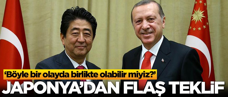 Japonya'dan Türkiye'ye teklif: Böyle bir olayda birlikte olabilir miyiz?