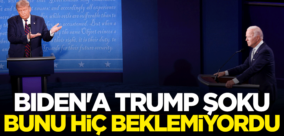 Joe Biden'a anket şoku! Trump fark attı