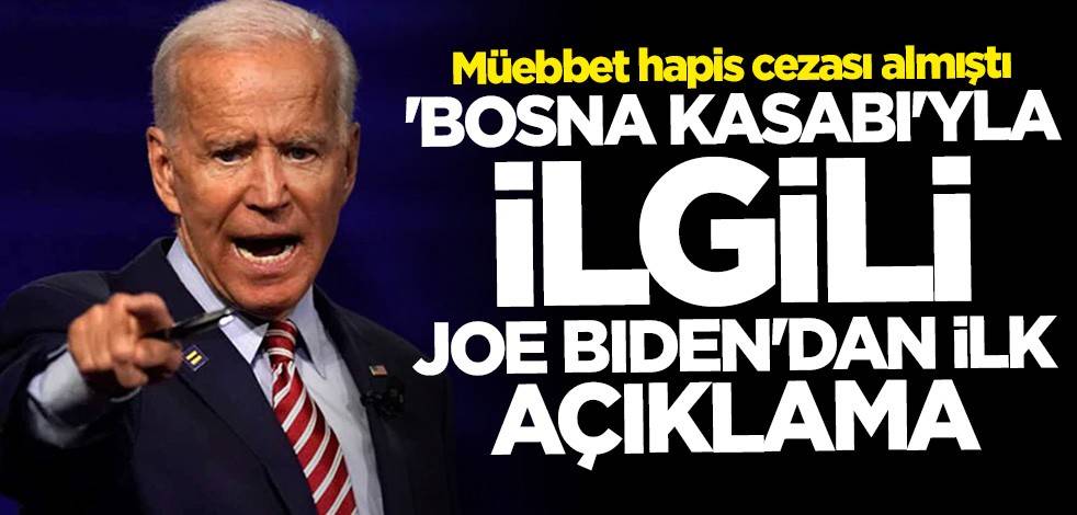 Joe Biden'dan "Bosna Kasabı" hakkında açıklama