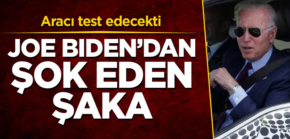 Joe Biden'dan şok eden şaka