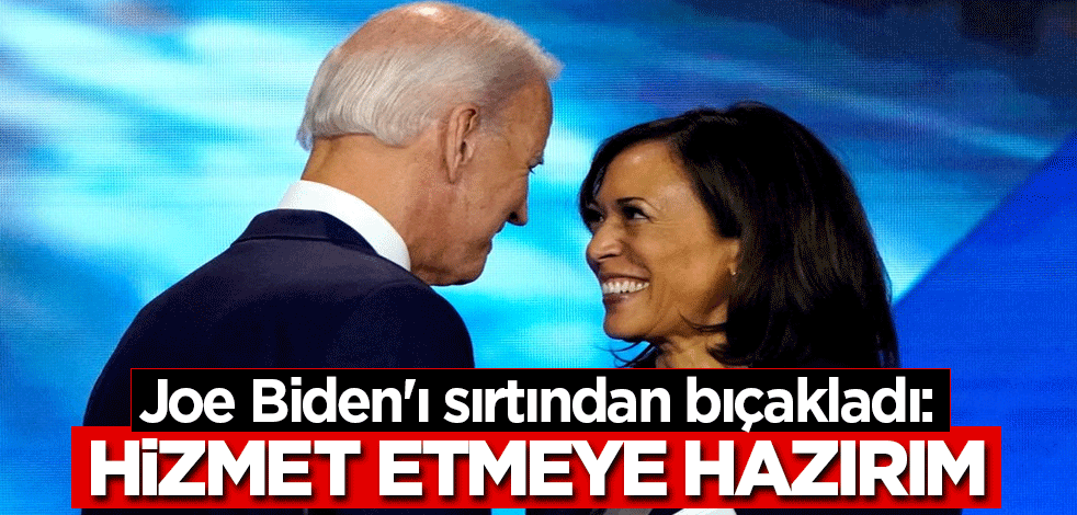 Joe Biden'ı sırtından bıçakladı: Hizmet etmeye hazırım
