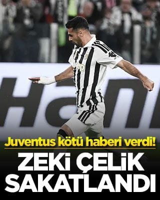 Juventus kötü haberi verdi! Zeki Çelik sakatlandı