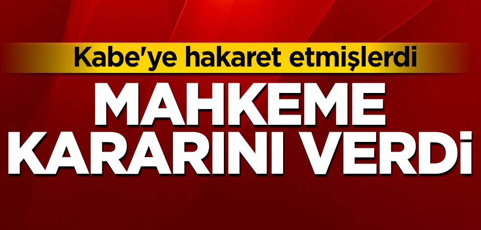 Kabe fotoğrafını yere seren şahıslar hakkında mahkemeden karar!