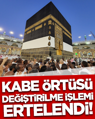 Kabe örtüsü değiştirilme işlemi 30 Temmuz’a alındı