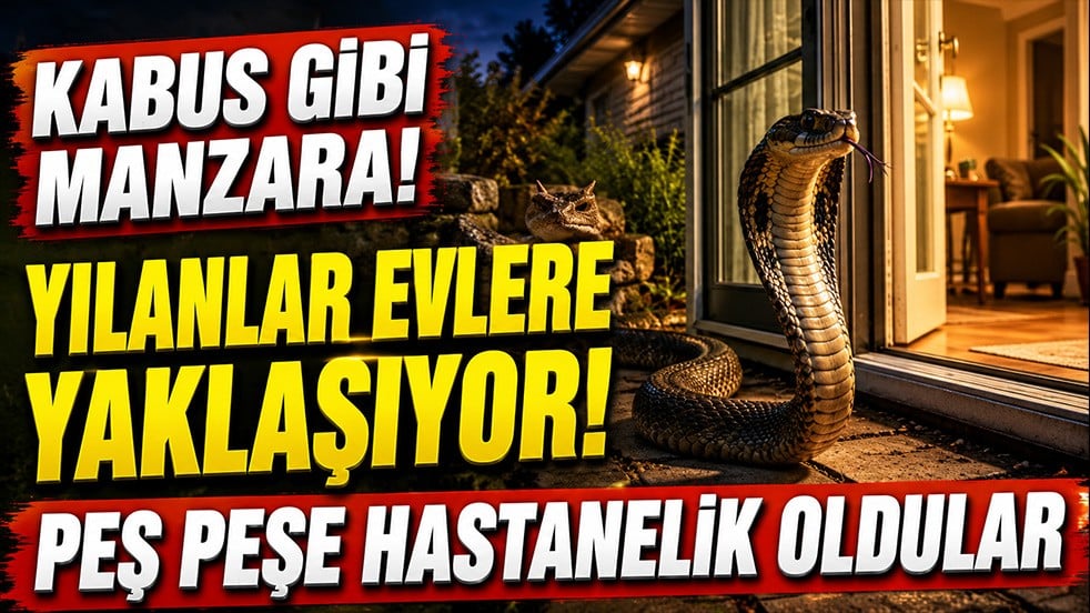 Kabus gibi manzara! Yılanlar evlere yaklaşıyor: Peş peşe hastanelik oldular