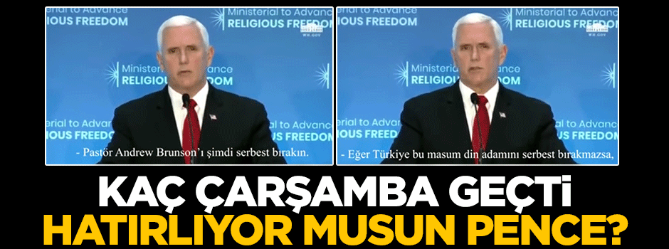 Kaç Çarşamba geçti, hatırlıyor musun Pence?