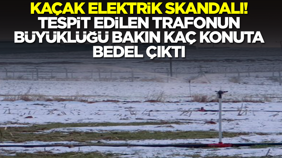 Kaçak elektrik skandalı! Trafonun büyüklüğü bakın kaç konuta bedel çıktı