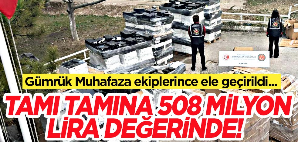 Kaçak eşya, lüks araç ele geçirildi! Gümrük ekibinin gözünden kaçmadı: Tam 508 milyon Türk lirası değerinde