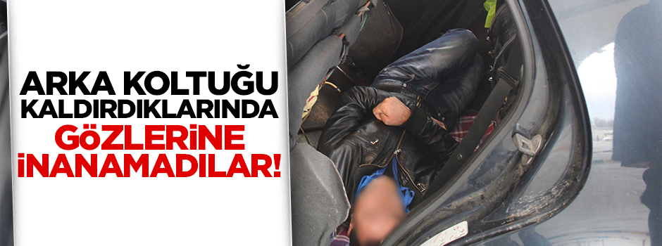 Kaçak göçmeni koltuğun altına gizlediler