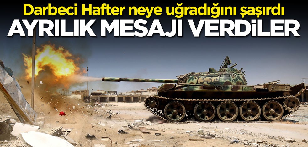 Kaddafi yanlılarından darbeci Hafter ile ayrılık mesajı