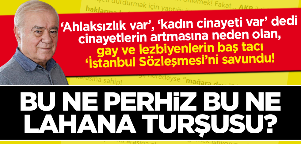 Rahmi Turan, 'kadın cinayetlerine idam' isterken bir yandan da İstanbul Sözleşmesi'ni savundu!