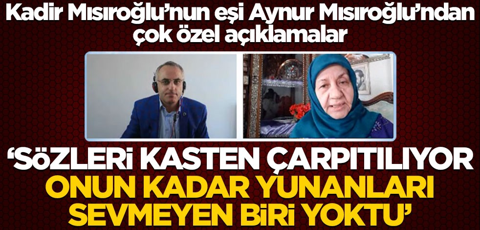 Kadir Mısıroğlu'nun eşi Aynur Mısıroğlu yeniakit.com.tr'nin konuğu oldu