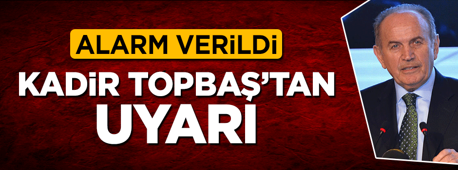 Kadir Topbaş'tan uyarı: 18 Eylül'de...