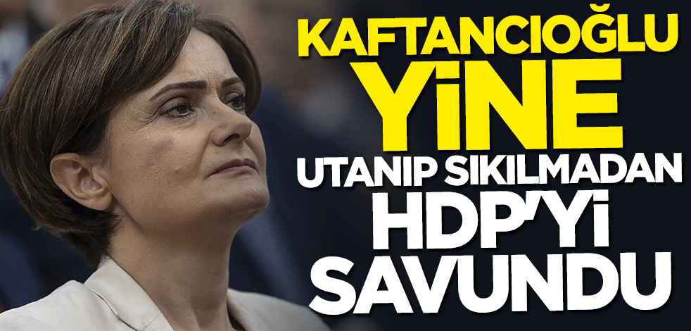 Kaftancıoğlu yine HDP'yi savundu