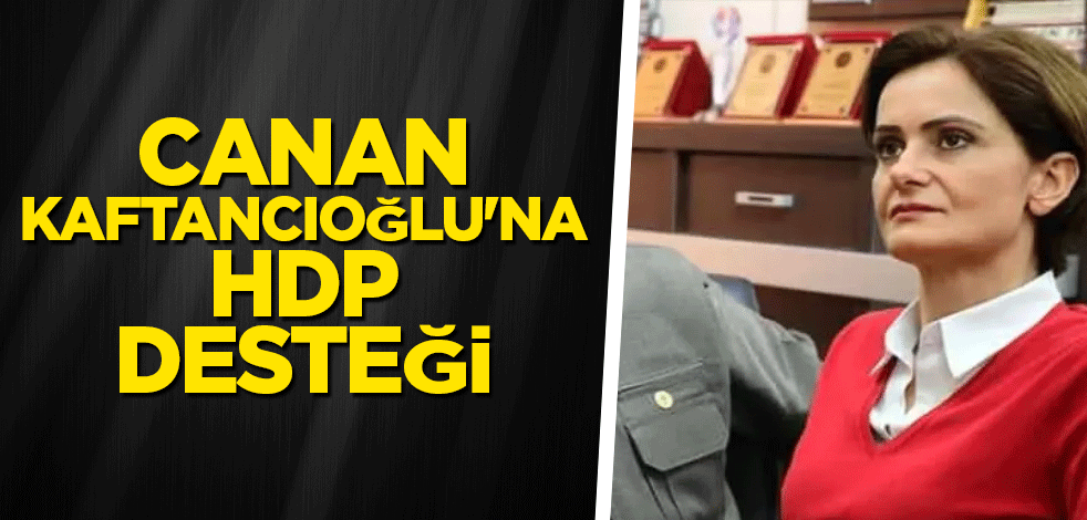 Kaftancıoğlu'na HDP desteği
