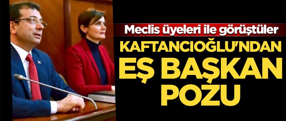 Kaftancıoğlu'ndan eş başkan pozu