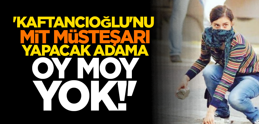 'Kaftancıoğlu'nu MİT Müsteşarı yapacak adama oy moy yok'