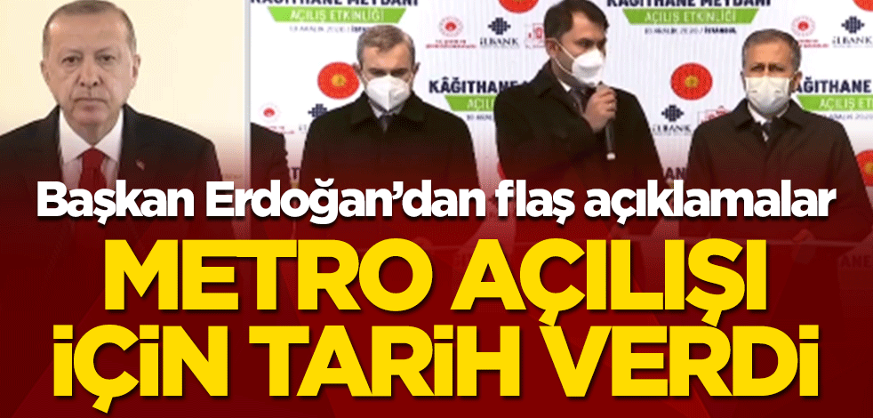 Kağıthane Meydanı Açılış Töreni! Başkan Erdoğan'dan önemli açıklamalar