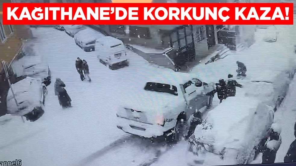 Kağıthane’de korkunç kaza!