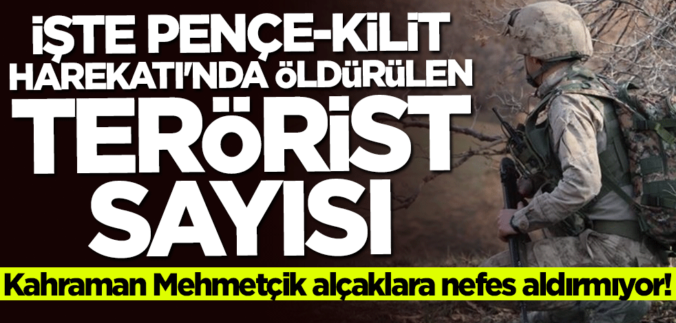 Kahraman Mehmetçik alçaklara nefes aldırmıyor! İşte Pençe-Kilit Harekatı'nda öldürülen terörist sayısı