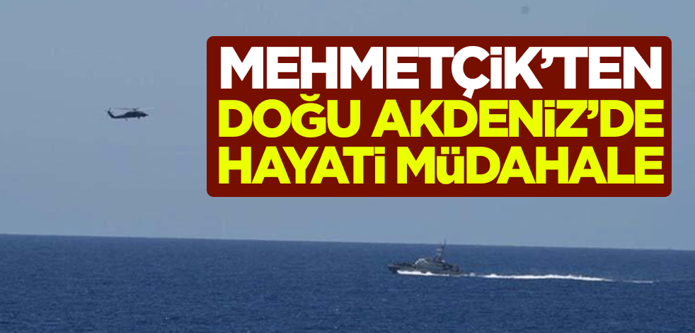 Kahraman Mehmetçik'ten Doğu Akdeniz'de hayati müdahale