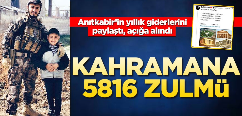 Kahramana 5816 zulmü