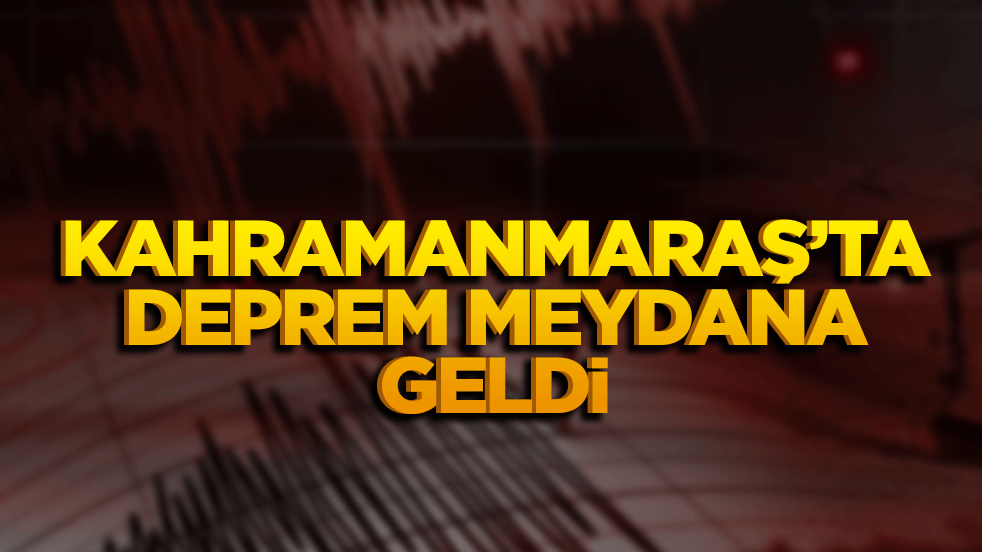 Kahramanmaraş'ta 3.6 Büyüklüğünde Deprem