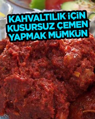 Kahvaltılık çemen.. Nefes kesen kusursuz tat