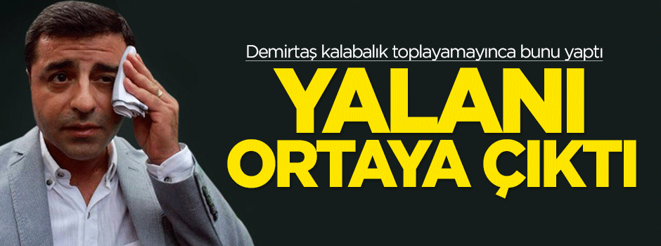 Kalabalık toplayamayan Demirtaş arşive el attı