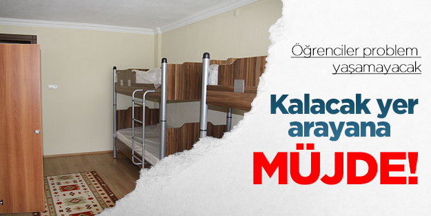 Kalacak yer bulamayan üniversiteliye müjde