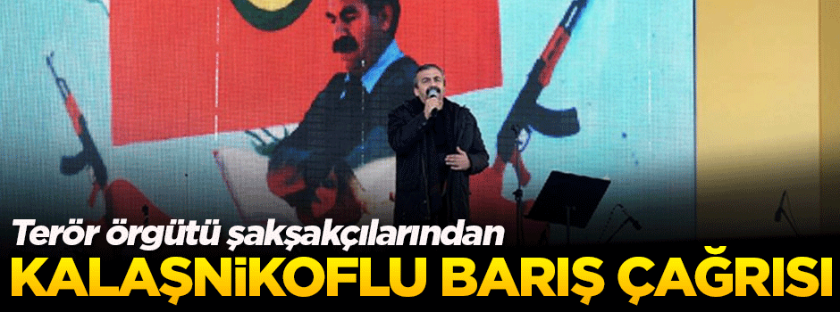 Kalaşnikoflu barış çağrısı!