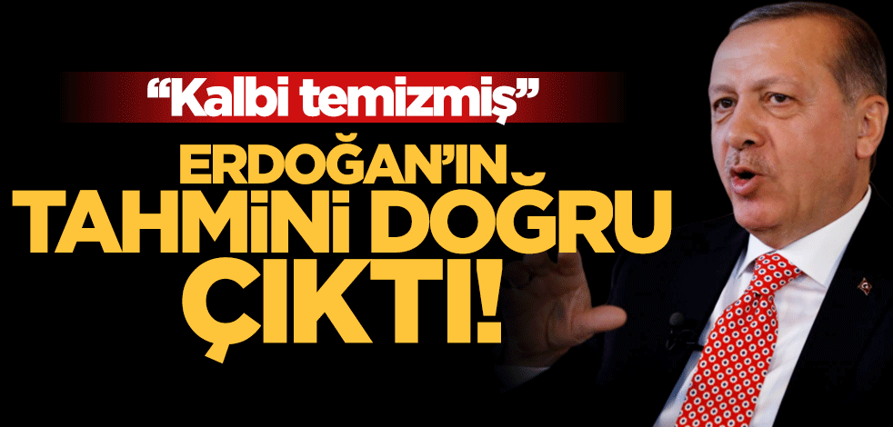 "Kalbi temizmiş" deyip Erdoğan'ın kurayı bildiğini açıkladı