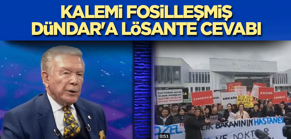 Kalemi fosilleşmiş Dündar'a LÖSANTE cevabı