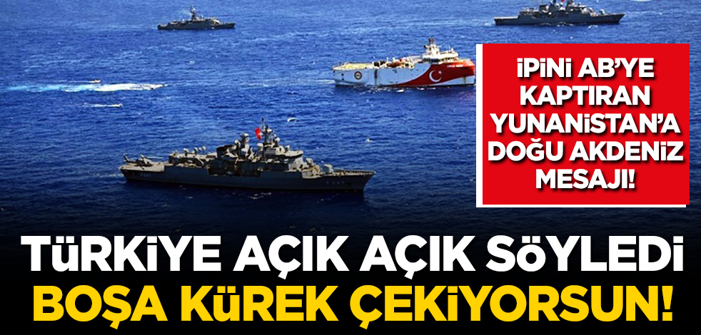 Kalın'dan ipini AB'ye kaptıran Yunanistan'a mesaj: Türkiye şantaja boyun eğmez