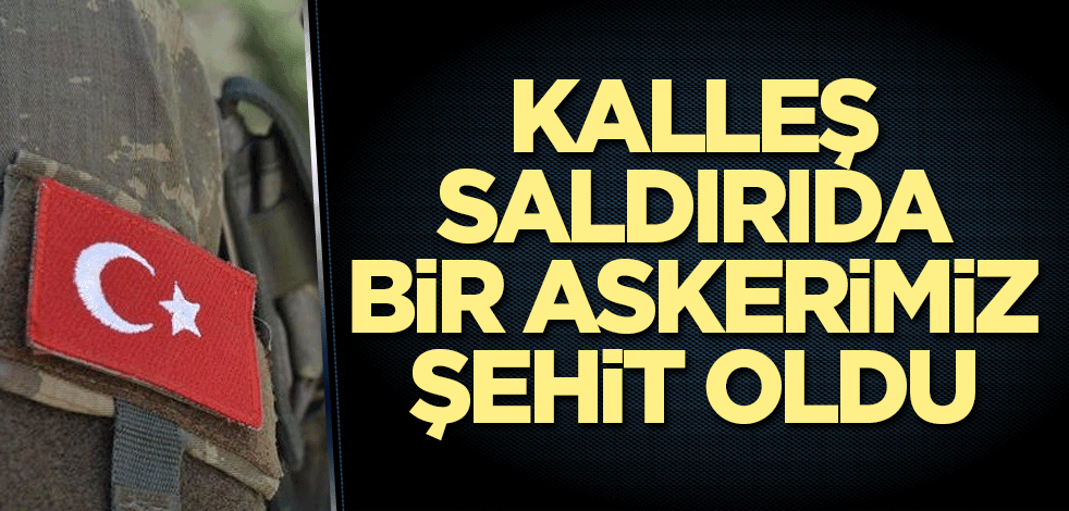 Kalleş saldırıda bir askerimiz şehit oldu