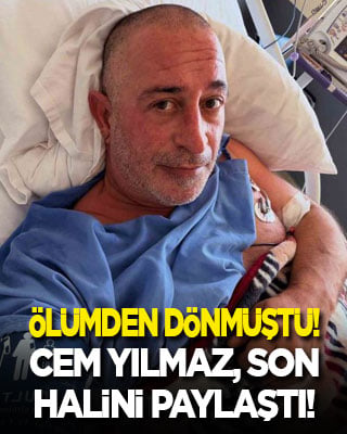 Kalp krizi geçirip ölümden dönmüştü! Cem Yılmaz son halini paylaştı